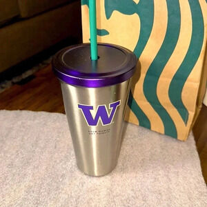 Starbucks Coffee University of Washington Dawgs Stainless Steel Tumbler 16oz Cup